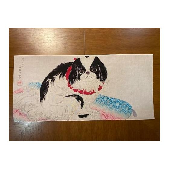 Tenugui Towel by Takahashi Shotei, Chins, 100% Cotton, Tokuoka, Japan