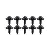 Black Car Bumper Fender Fastener Clip Hex Head Self Tapping Screws Universal Auto Fender Splash Seal Guards Rivet Clip Screws