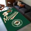 Minnesota-Wild Hockey Team Area Rug Suitable for Indoor And Outdoor,Carpets for Kitchens, Homes, Offices, Living Rooms,Home Decor,Christmas Gift