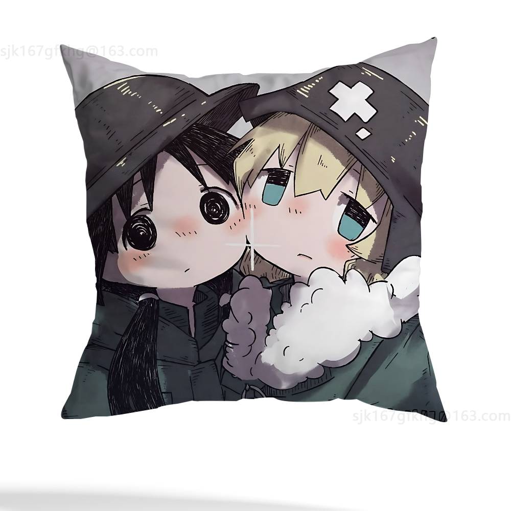 Girls L-Last Tour Pillow Case Anti-dustmite Pillowcase Invisible Zipper Silky Short Plush Sofa Cushion Cover