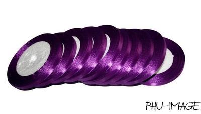 Satin Ribbon 6mm Dark Purple