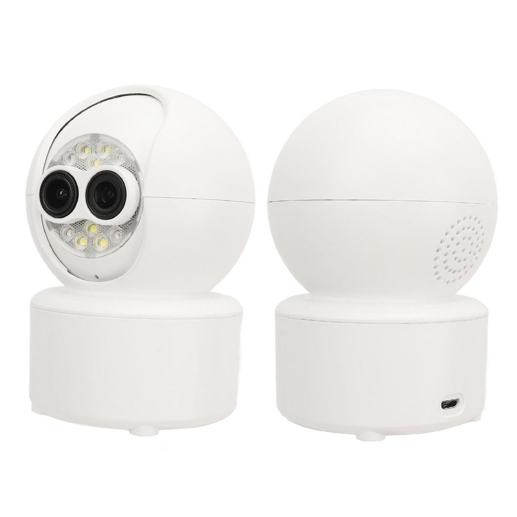 1080P HD Dual Lens Security Camera Wireless WiFi Security Camera Automatic Black White Night Vision Motion Detection 2