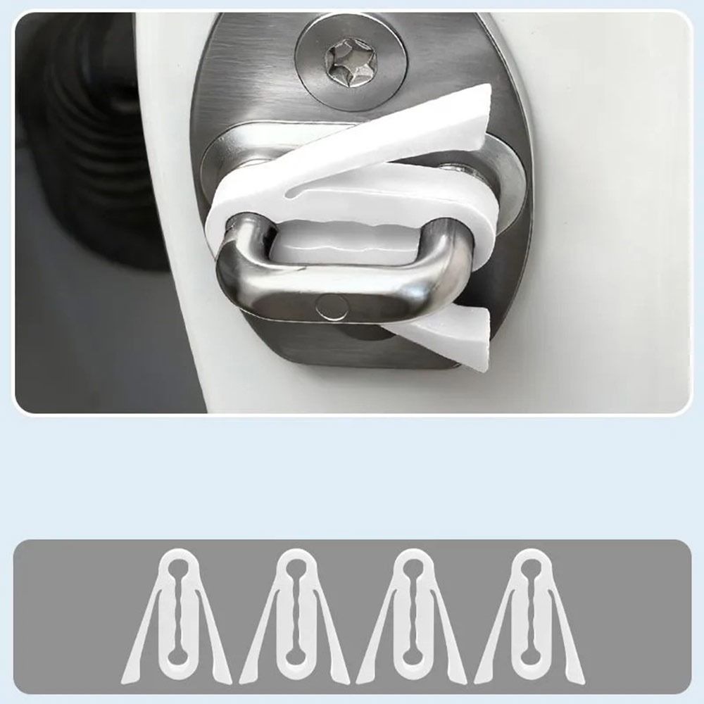 4Pcs Silicone Car Door Lock Sound Deadener Buffer Car Door Lock Protectors  Auto Accessories