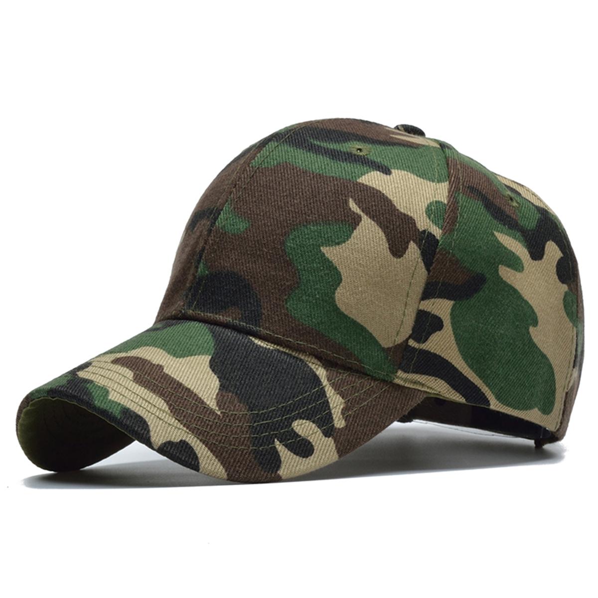 

Unisex Light Plate Camouflage Baseball Caps Spring and Autumn Outdoor Adjustable Casual Hats Sunscreen Hat зелений