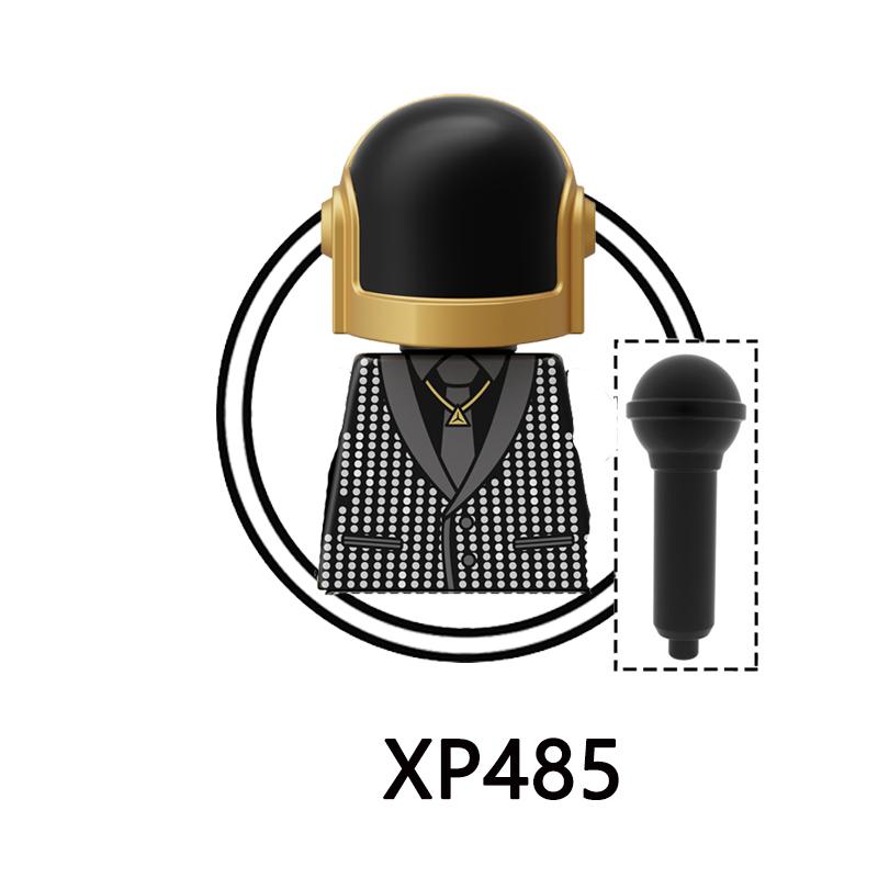 KT1063 Daft Punk Rock Band Music Building Blocks Character Figures Bricks Assembly Children Collection Toys
