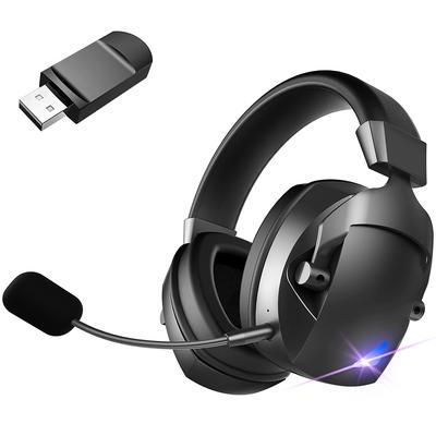 BL100PRO Třímódová Drátová 2.4G Bezdrátová Bluetooth Sluchátka s Mikrofonem potlačujícím hluk Barevné LED Světlo Herní Sluchátka pro PC Hráče