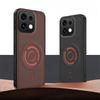 Case For OPPO Reno16 FS 16F New Matte Built-in for Magsafe Magnetic Vegan leather Protect Cover For OPPO Reno 16F Shell Bumper