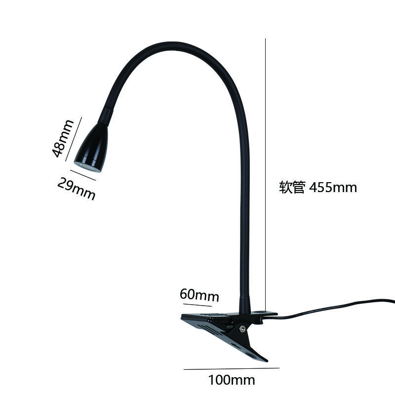 Eye-Care LED Clip on Lamp,  Adjustable Reading Desk Lamp,  Clip Light for Student Dormitory Bedside Study Working Lighting