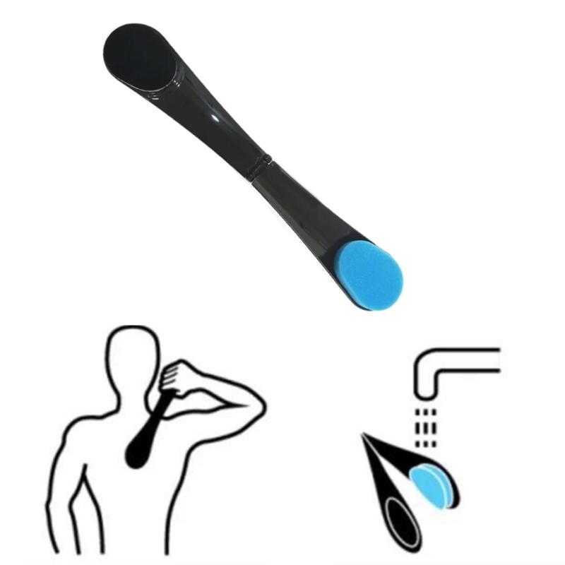 Langstiel Badeschwämme Rückenwascher Badeutensil Hautreinigung Körperpeeling Rückenwascher Bürste Lotionapplikatoren