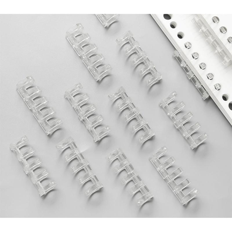 5-Ring Binding Clip 0.63" Diameter 5-ring Binding Coils Binding Comb Clip Closure Open for All Loose-leaf Notebooks