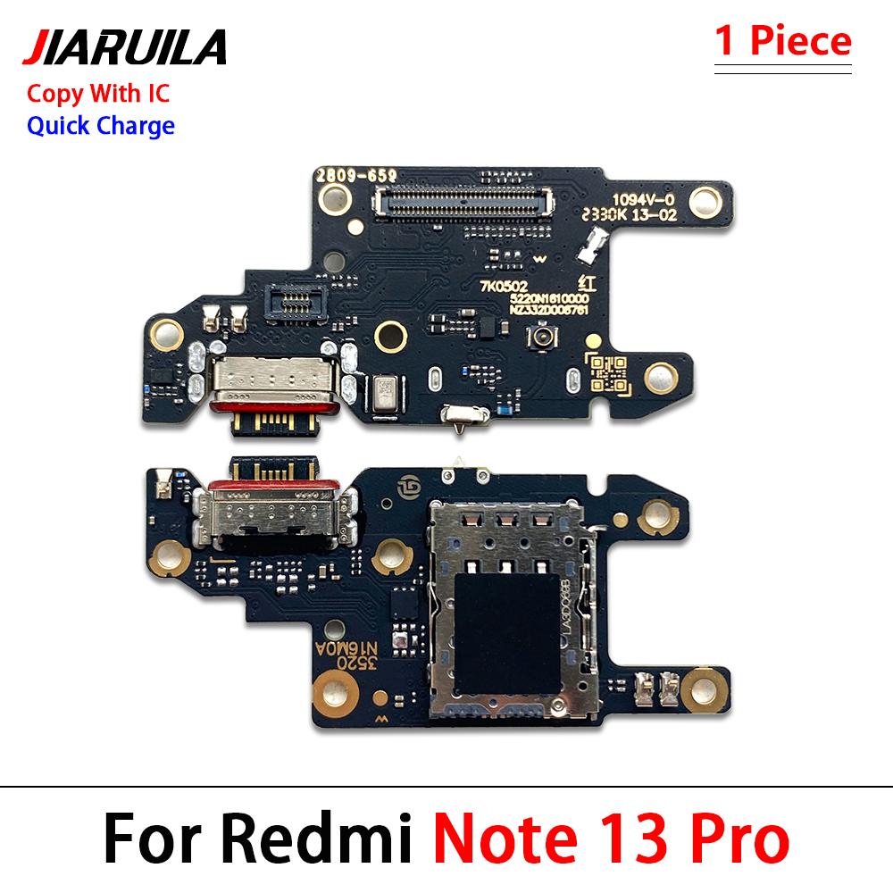 NEW USB fast Charging Port Dock Charger Plug Connector Board Flex Cable For Xiaomi Redmi Note 11 Pro Plus 1G 1G With Microphone