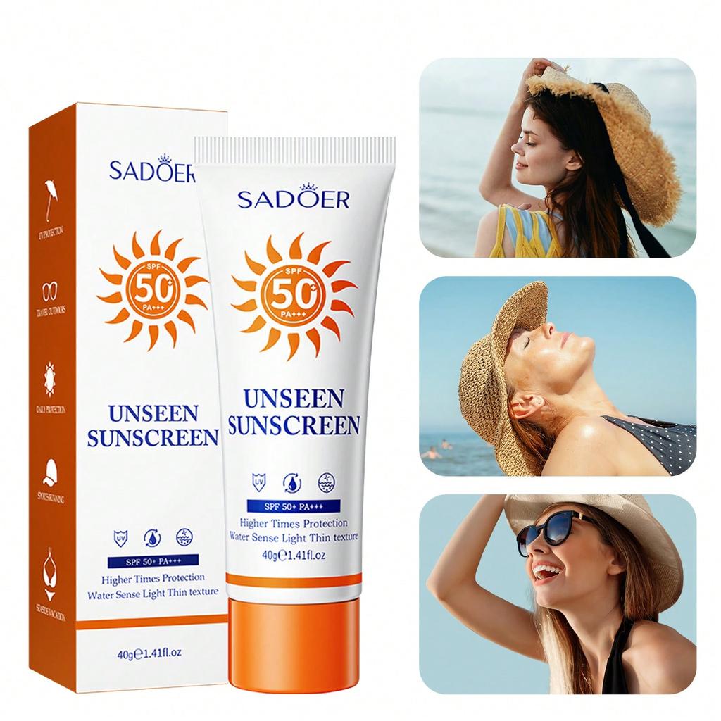 1Pc SPF50 PA+++ Puree Sunscreen, Sunscreen And Isolation In One,UV-Protective Sunscreen,Refreshing A