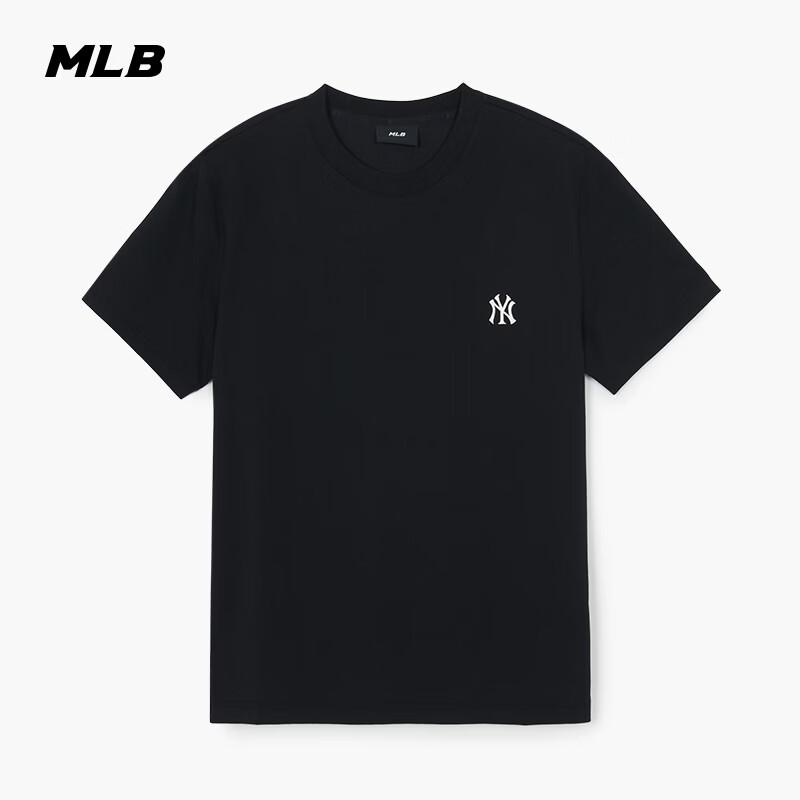 MLB Unisex Solid Color Round Neck Short Sleeve T-Shirt
