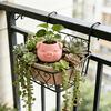 Mini Flower Pot 3D Printed Pig Shaped Flowerpot, Decorative Planter for Succulents Herb Green Plant Container Plants, Animal Holder Indoor Outdoor