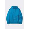 Customellow Blue Oversized Graphic Embroidered Sweat Hoodie Cwtaw25631bux