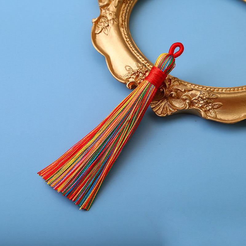 10pcs 8cm Ice Silk Tassel Charms Brush Pendant Crafts For Diy Jewelry Making Accessories Handmade Bracelet Earring Decor Crafts