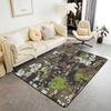 Spider Web Kids Area Rug,Black Spider Arachnid Insect Animals Indoor Floor Mat Entrance Rug for Boys Man Girls Women,Halloween Gothic Non Sl