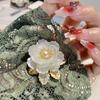 Bo Xin Yun Handmade Pearl Shell Peony Brooch – Elegant Luxury Accessory for Women