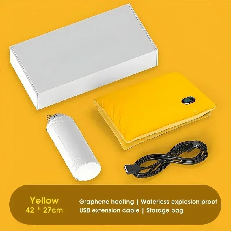 Electric Hand Warmer Home Electric Heating Pad Multifunctional Graphene Flannel Warm Hands and Feet Winter Warmth Fast Heating