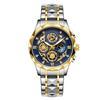Luxury Pengagar Man Wristwatch Chronograph Waterproof Luminous Men Watch Stainless Steel High Quality Sport Men'S Quartz Watches
