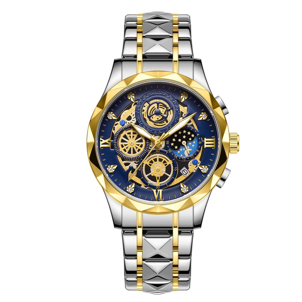 

Pengagar Luxury Man Wristwatch Chronograph Waterproof Luminous Men Watch Stainless Steel High Quality Sport Men S Quartz Watches Set