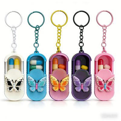 Portable Pill Case for Commuters, Vitamin Storage Box Handmade Mini Medicine Box Travel Medicine Storage Box Compact Small Pill Box Daily Pill Storage