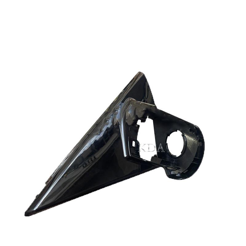 Black Front Window Triangle Trim Plate Mirror Garnish Cover Panel Base Holder for BMW X6 F16 2014 2015 2016 2017 2018