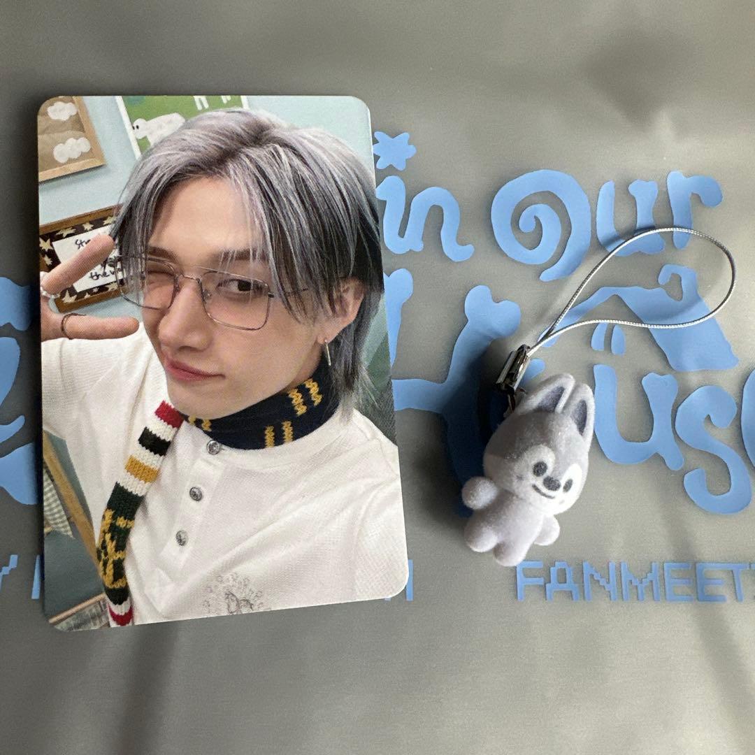 [USED] Stray Kids Fan Meeting Offline Random Keychain & Photocard (Bang Chan)