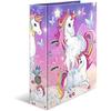 A4 Binder - Herma - Unicorn - 31.5 X 28.5 X 7 Cm - Colored Cardboard - Stable Lever Mechanism