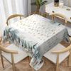 Christmas Reindeer Xmas Tree Snowflake Waterproof Tablecloth Table Decor Winter Kitchen Dining Tablecloth Christmas Decorations