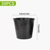50/100pcs Black Seedling Nursery Pots Planting Pot Black Grow Bag Transplant Breathable Cup Vegetable Container Nursery Cup