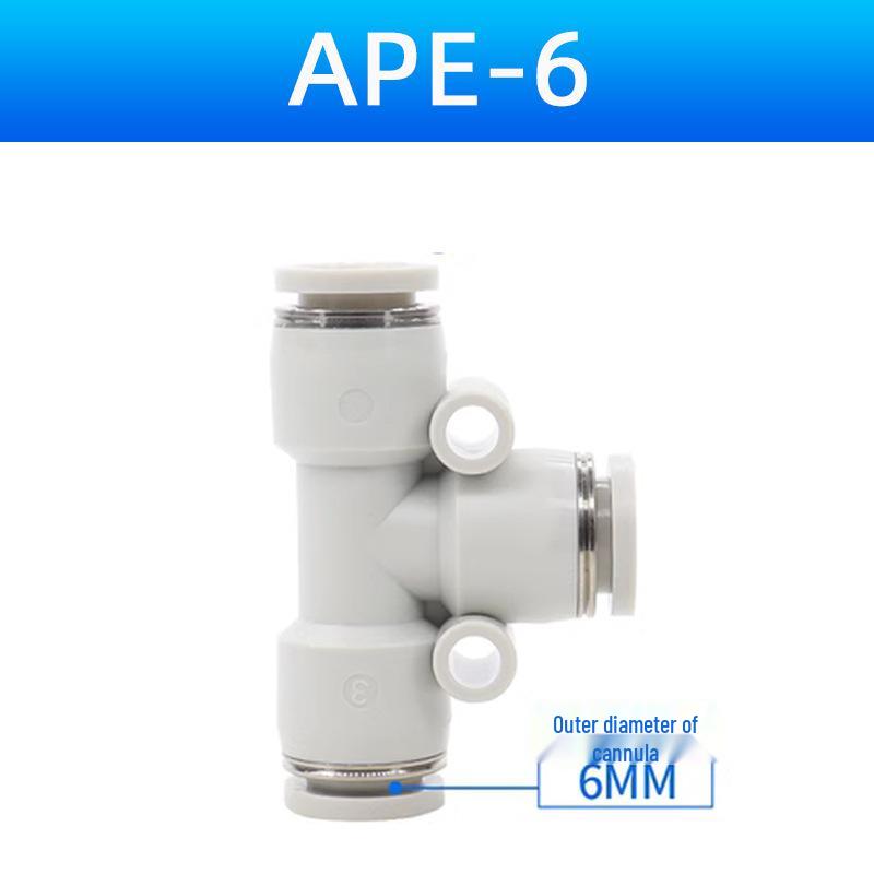 AirTAC Pneumatic Quick-Fit Tube Connectors: Y-Type & T-Type, APY/APE Sizes 4-16