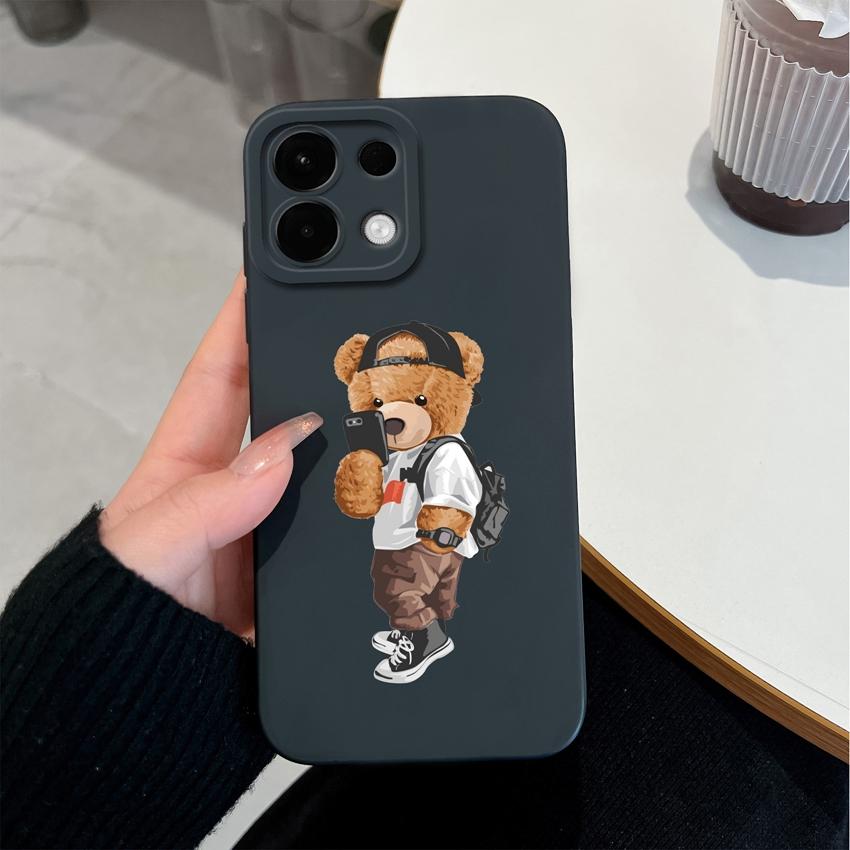 Pro Oppo A5 A5X K13 Realme 9 8 5 7 10 Pro Plus Pouzdro na telefon Vzor roztomilého medvídka Měkký silikon Profesionální protiskluzový ochranný kryt Pro Oppo Kryt