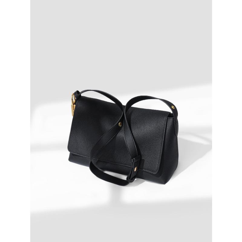 Genuine Leather Women's Bag Underarm Single-shoulder Bag Laid-back Feel Large-capacity Portable Commuting Bag