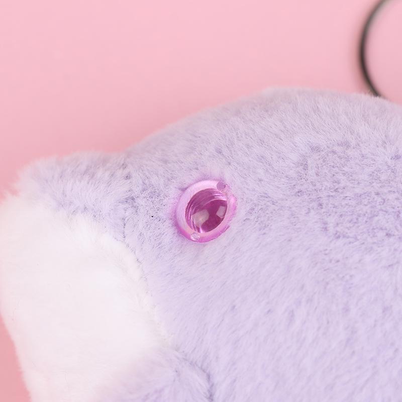 Kawaii Dolphin Plush Toy Cartoon Stuffed Animal Keychain Lovely Plush Doll Key Holder Backpack Pendant For Kid Gifts