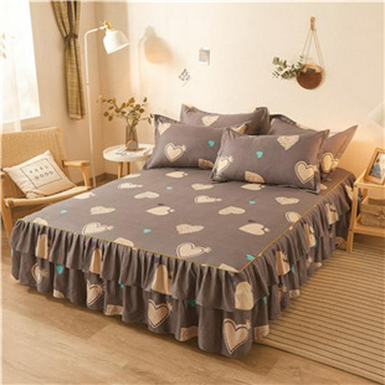 

Юбка для кровати «Принцесса» в корейском стиле с начесом — двухстороннее утолщенное покрывало Simmons 200x220cm Bed Skirt