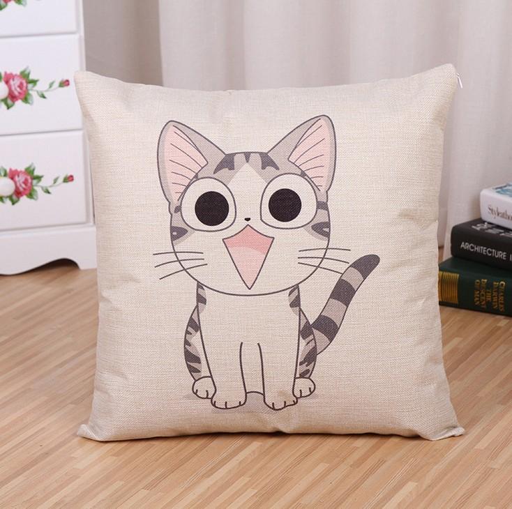 Cartoon Animal Cushion Cover With Printed Design For Bedroom And Lounge