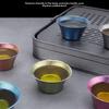 Heat Insulated Titanium Tea Cup Double Wall Chinese Tea Cup Gongfu Tea Cup  Camping and Travel