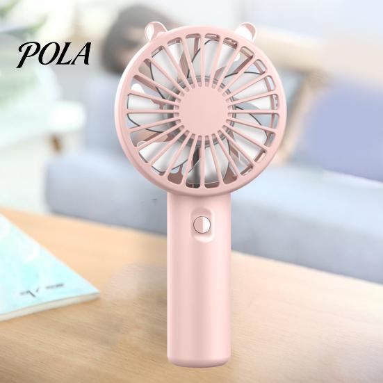 USB-wiederaufladbarer Mini-Ventilator Handheld Klein mit 3 Geschwindigkeitsstufen Starker Luftstrom Elektrisch Leise Akkubetrieben Tasche Tragbar