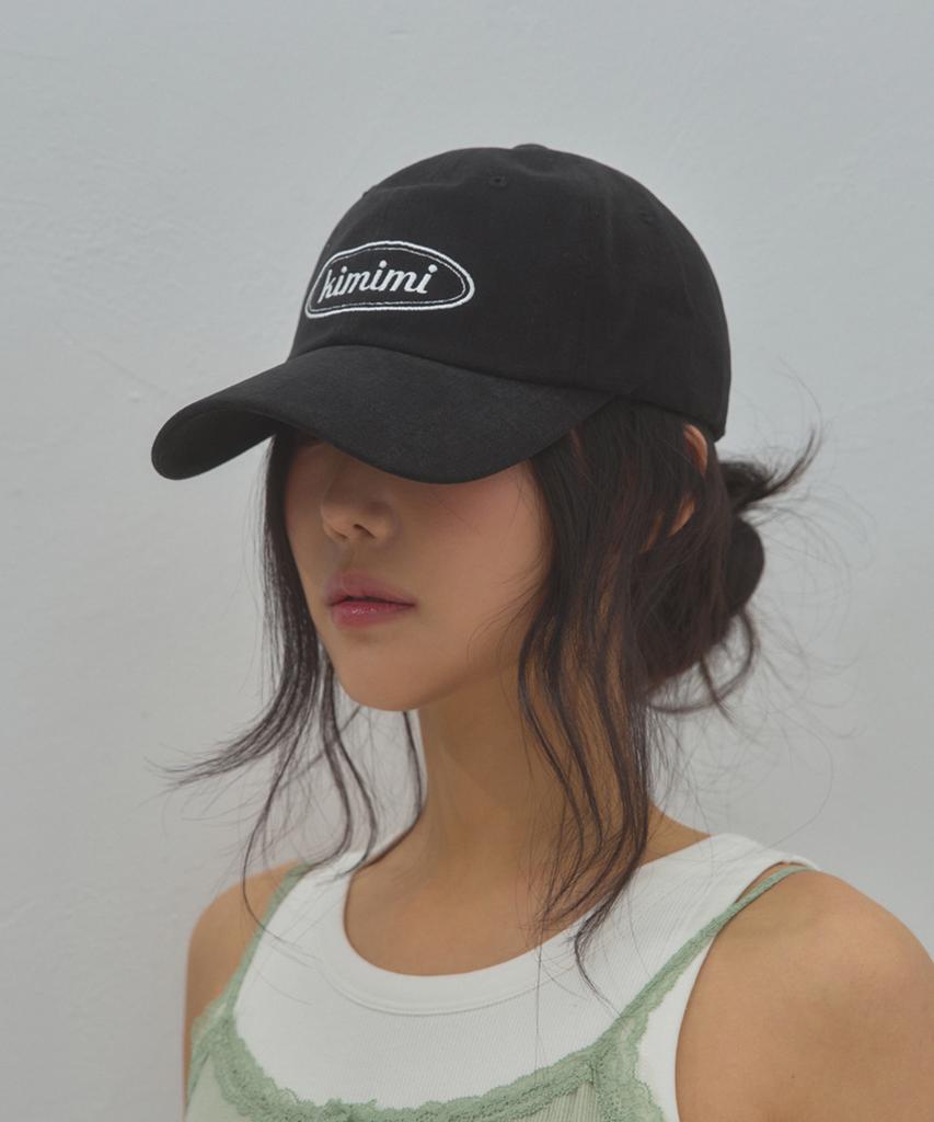 Kimimi Logo Ball Cap Black