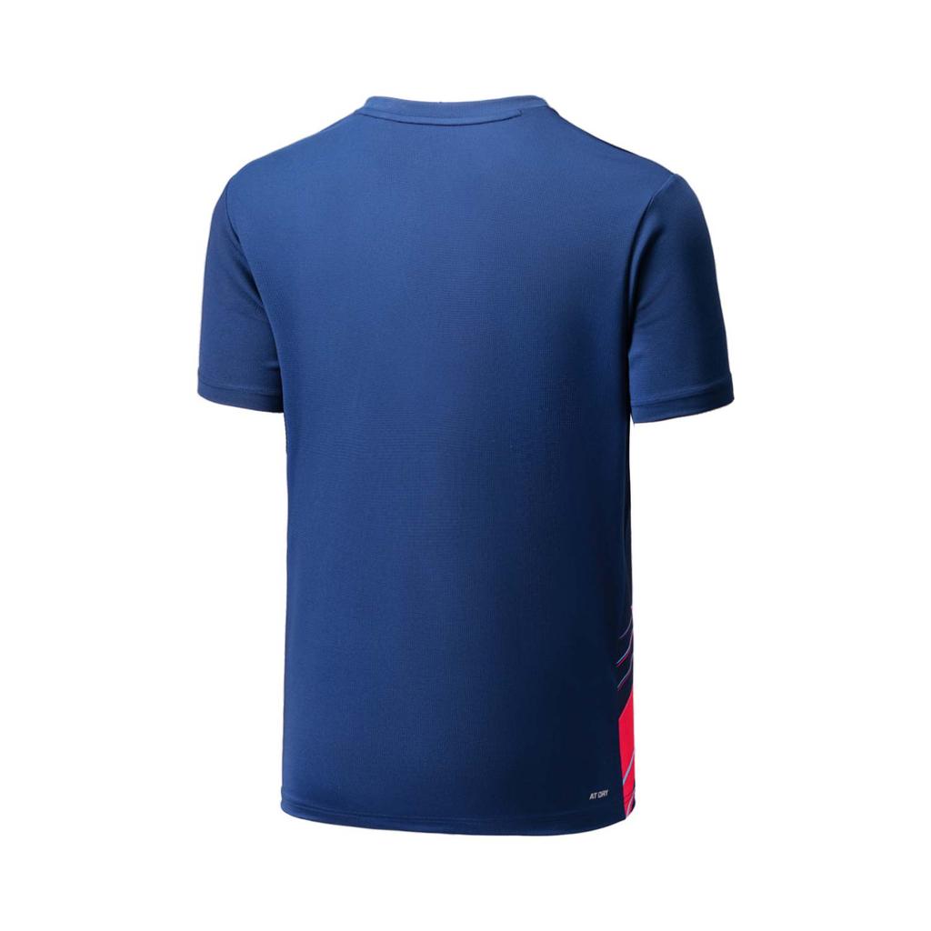 Li Ning Badminton Series Color Block Elastic Drawstring Sports Badminton Competition Casual Sports Suit Unisex Sportswear Deep-Navy Black AATU025-4