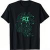 AI Inteligență Artificială Informatică Tehnologie Coder Tricou Bumbac Unisex Vară Streetwear Topuri Tricouri Grafice