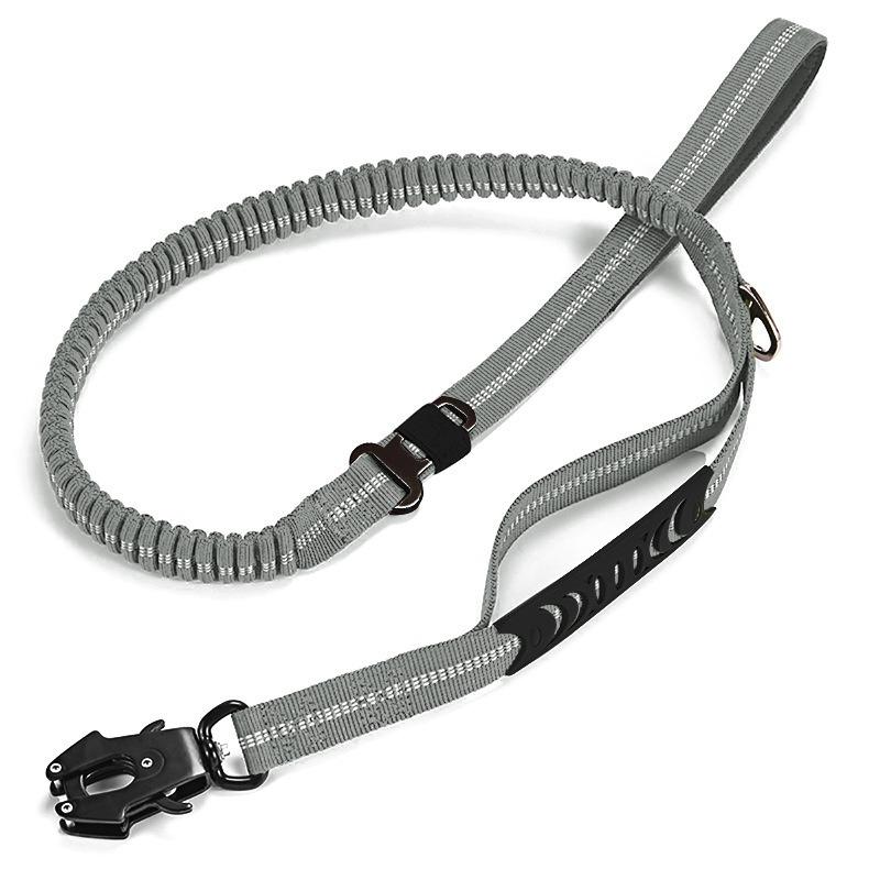 Bungee-Hundeleine mit Schnellverschluss-Schnalle - Verstellbare elastische Trainingsleine, Froschclip für Laufen im Freien, Spaziergänge, Taktische Nutzung