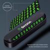 Car Temporary Parking Card Auto Emblem Phone Number Card Plate For Skoda Octavia Superb Rapid Kodiaq Fabia Kamiq Enyaq iV Scala OO777