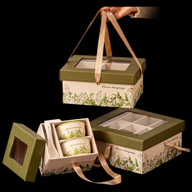 Элегантный керамический подарочный набор столовой посуды