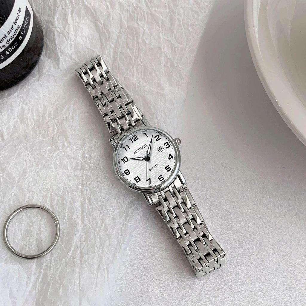 Chic Women's Simple Steel Band Watch - Versatile Fashion Elegance