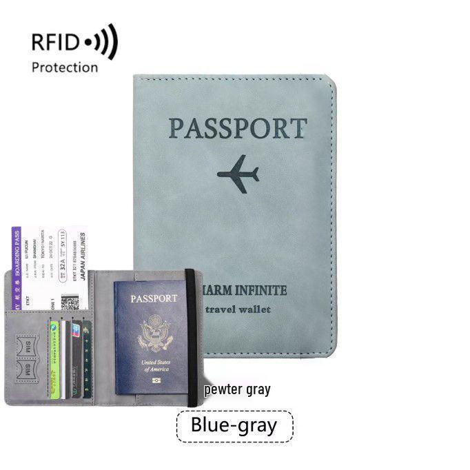 2026 Retro Crazy Horse Leather Passport Holder - Genuine Leather Travel Document & Ticket Holder for Men & Women