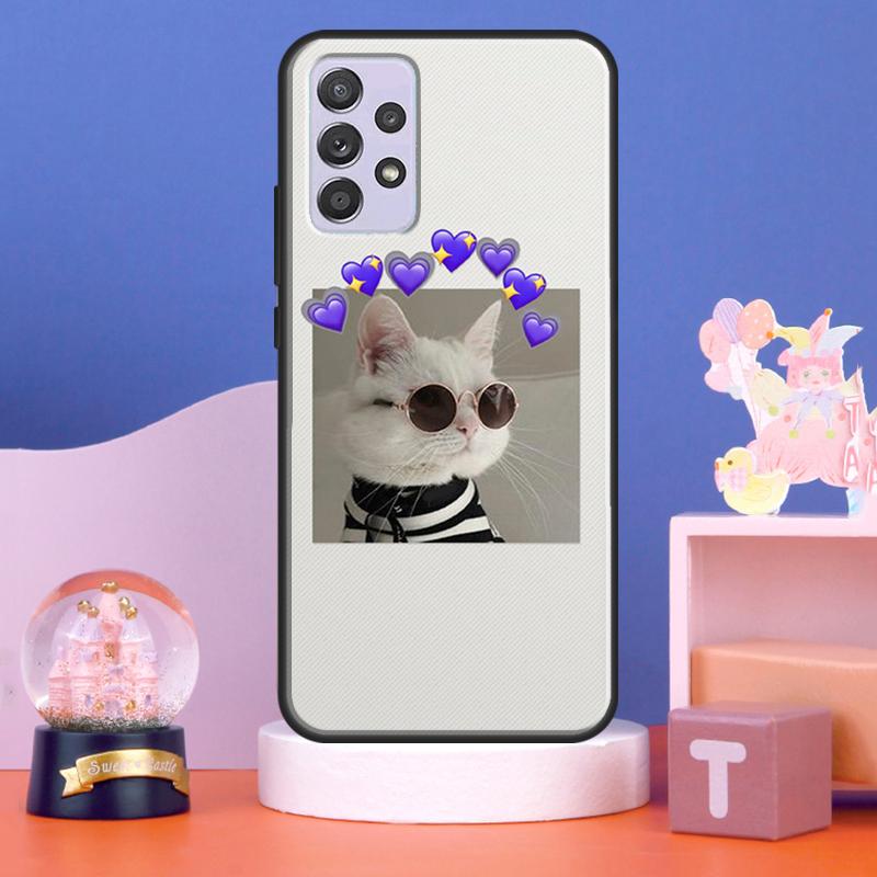 Cute Cat Animals Kitten Case For Samsung Galaxy A54 A34 A14 A15 A35 A55 A16 A26 A36 A56 A52 A12 A32 A13 A33 A53 A17