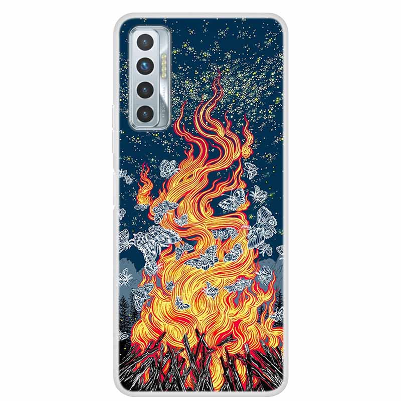 For Tecno Camon 17P Case Luxury Silicone TPU Soft Cover Phone Case For Tecno Camon 17 CG7 CG6 1 7 Coque Shockproof Cartoon Funda