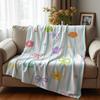 Vanille Muschel Anime Cartoon Flanelldecke Weiche Warme Decke für Schlafzimmer Sofa Auto Kinder Urlaubsgeschenk